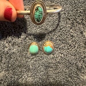 Turquoise and Silver Jewelry Set